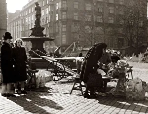 A flower stall in Helsinkis quayside open air market Views Finland Helsinki