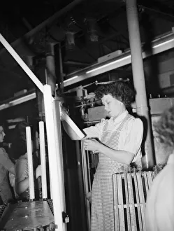 Fluorescent tubes being manufactured at the Thorn Electrics factory in Enfield 14th