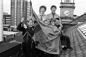 Rooftop Prints: Flying the flag... thats what Netherton Moor Cub pack is doing to celebrate