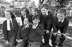 Journalism Prints: In focus... and soon to be in print! Ten-year-old Lucinda Stevenson (front