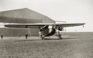 The Fokker aeroplane in which Captain Loewenstein disappeared crossing the channel