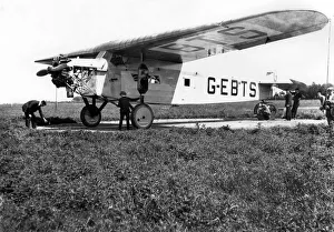 Record Attempt Prints: Fokker F. VIIA G-EBTS The Spider - 1929 - was the old Princess Xenia having been renamed