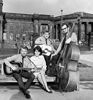Folk Group the Silkies who are to record on Fontana Records. 16th February 1965