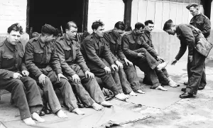 Feet Prints: Foot inspection for the Kings Own Yorkshire Light Infantry during WW2 1940