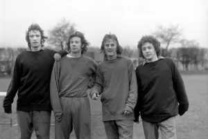 00248 Prints: Football: Arsenal: Four Young Gunners: Four of the younger Arsenal players who hope to