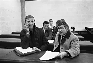 00331 Prints: Football Association teach-in at Leeds University with Sheffield United manager John