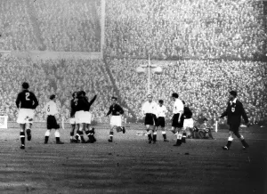 00241 Prints: Football England v Hungary November 1953 Hungarys 5th Goal 1950s