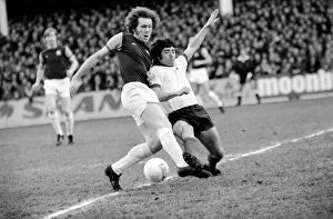 Football: F. A. Cup: West Ham F. C. (0) vs. Liverpool F. C. (2). January 1976 76-00045-020