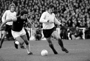 Football: F. A. Cup: West Ham F. C. (0) vs. Liverpool F. C. (2). January 1976 76-00045-033