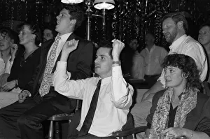 Football fans watching England in their semi-final match during the 1990 FIFA World Cup