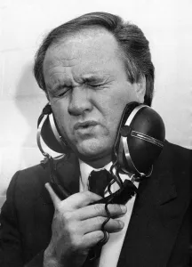 Headphones Prints: Football Manager Ron Atkinson. December 1985 P008329