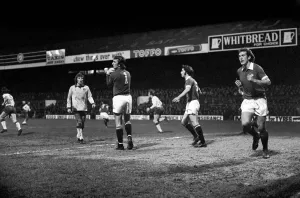 Football: Norwich F. C. (1) v. Manchester United F. C. (0). January 1975 75-00414-025