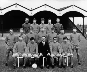 Football Teams Charlton Athletic July 1969 Back row: Tony Burns, Bob Curtis