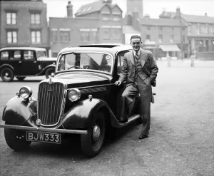 Footballer Bryn Jones, following his transfer from Wolverhampton Wanderers to Arsenal