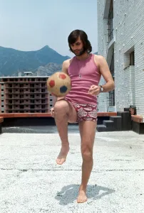 Footballer George Best celebrates his 26th birthday in Marbella