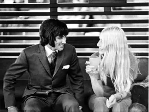 Footballer George Best seen here with girlfriend Eva Haraldsted January 1971