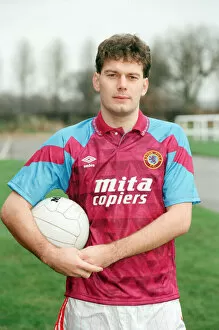 Sports Collection: Footballer Ivo Stas in an Aston Villa shirt, 31st December 1990