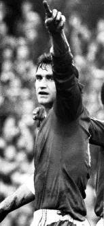 00245 Prints: Footballer Larry Lloyd. Notts Forest player in action. 10th December 1977