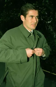 Scandal Prints: Footballer Nigel Clough arriving at Winchester Crown Court to give evidence in the Bruce