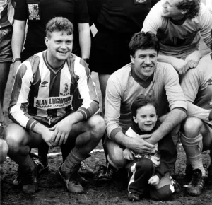 Footballer Paul Gascoigne - Gazza A charity football match at Whitley Bay Football