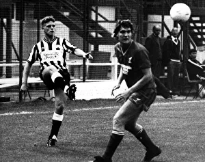 Footballer Prints: Footballer Paul Gascoigne - Gazza Newcastle United v Scarborough 6 August 1987