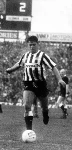 Footballer Paul Gascoigne - Gazza Newcastle United v Tottenham Hotspur 23 January