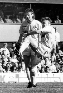 Footballer Paul Gascoigne - Gazza Newcastle United v Tottenham Hotspur 3 September