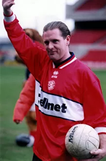 Images Dated 25th March 1998: Footballer Paul Gascoigne - Gazza Paul Gascoigne is unveiled as a Middlesbrough