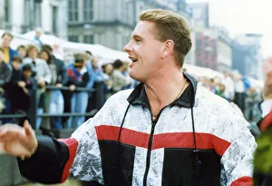 Footballer Paul Gascoigne - Gazza Paul Gascoigne with Lindisfarne promoting their
