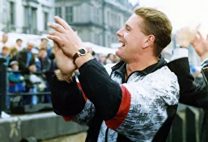 Footballer Paul Gascoigne - Gazza Paul Gascoigne with Lindisfarne promoting their