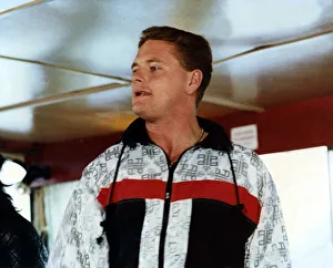 Footballer Paul Gascoigne - Gazza Paul Gascoigne with Lindisfarne promoting their