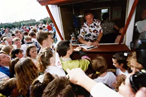 Footballer Paul Gascoigne - Gazza Paul Gascoigne officially opening the stand