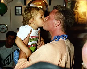 00449 Prints: Footballer Paul Gascoigne - Gazza Paul Gascoigne opens the Deep Pan Pizza