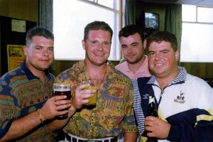 Footballer Paul Gascoigne - Gazza Paul Gascoigne pictured with brother Carl, left