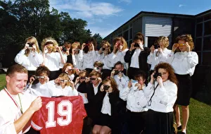 Footballer Paul Gascoigne - Gazza Paul Gascoigne at his former school Heathfield