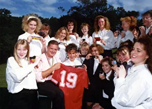 Footballer Paul Gascoigne - Gazza Paul Gascoigne at his former school Heathfield