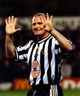 Footballer Paul Gascoigne - Gazza Paul Gascoigne turns out in a Newcastle United