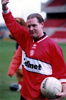 00449 Prints: Footballer Paul Gascoigne - Gazza Paul Gascoigne is unveiled as a Middlesbrough