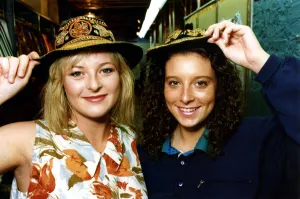 Footballer Paul Gascoigne - Gazza Pauls sisters Anna Marie, left