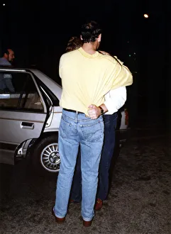 00449 Prints: Footballer Paul Gascoigne - Gazza A worse for wear Paul Gascoigne is helped
