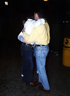 Footballer Paul Gascoigne - Gazza A worse for wear Paul Gascoigne is helped