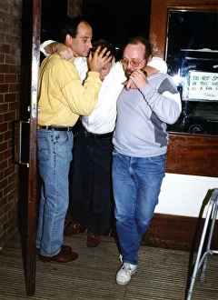 Footballer Paul Gascoigne - Gazza A worse for wear Paul Gascoigne is helped
