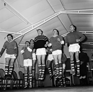 Footballer players of non league Gravesend and Northfleet pictured during a training