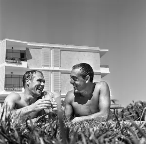 Footballer Ray Wilson takes a holiday in Majorca with his family after his transfer