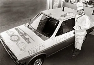Ford Fiesta 1978 - Motors Motor Cars Cars made up to look like a birthday cake