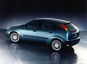 Ford Focus new Ford car March 1998 Metalic blue hatchback