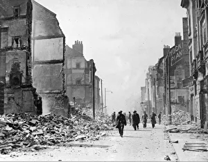 Ruins Prints: Fore Street, Devonport, Plymouth, Devon, after an air raid during The Blitz in