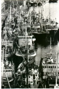 Quayside Prints: Foreign fishing boats tied up at the Newcastle Quayside seeking shelter from the gales
