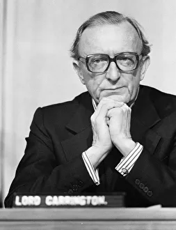 Foreign Secretary Lord Carrington at a conference on Rhodesia. 7th December 1979