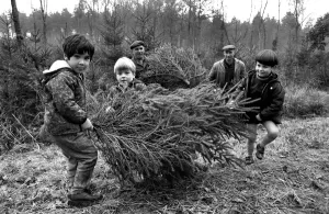 Forestry Commission employees - brothers Eill and Charlie Kitcher (Leather Jerkin